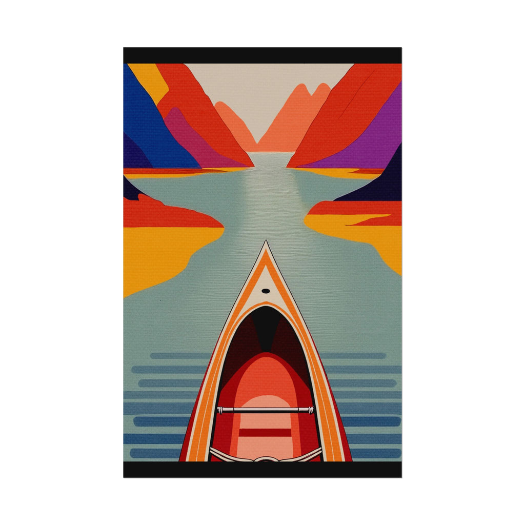 Outdoor Activity Canoe Poster, Rolled Poster -  nature lovers, outdoor activities, spring, summer, canoe
