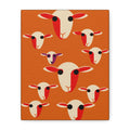 Midwest Modern Abstract Black Sheep Pop Art Print - Matte Canvas, Stretched, 1.25" -  home decor, wall art, pop art, sheep
