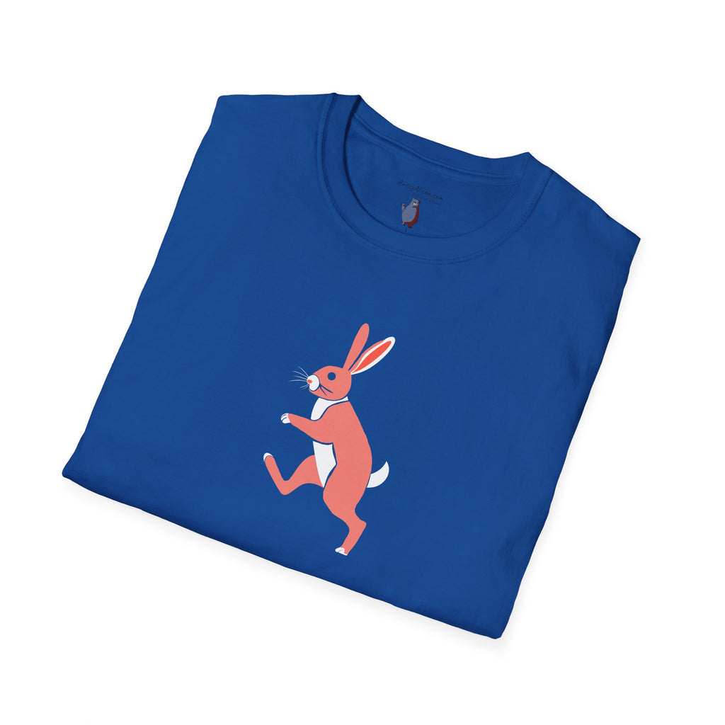 Midwest Modern Run Rabbit Run #6 - 100% Cotton Graphic Tee - animal lovers, rabbit, bunny, easter, spring