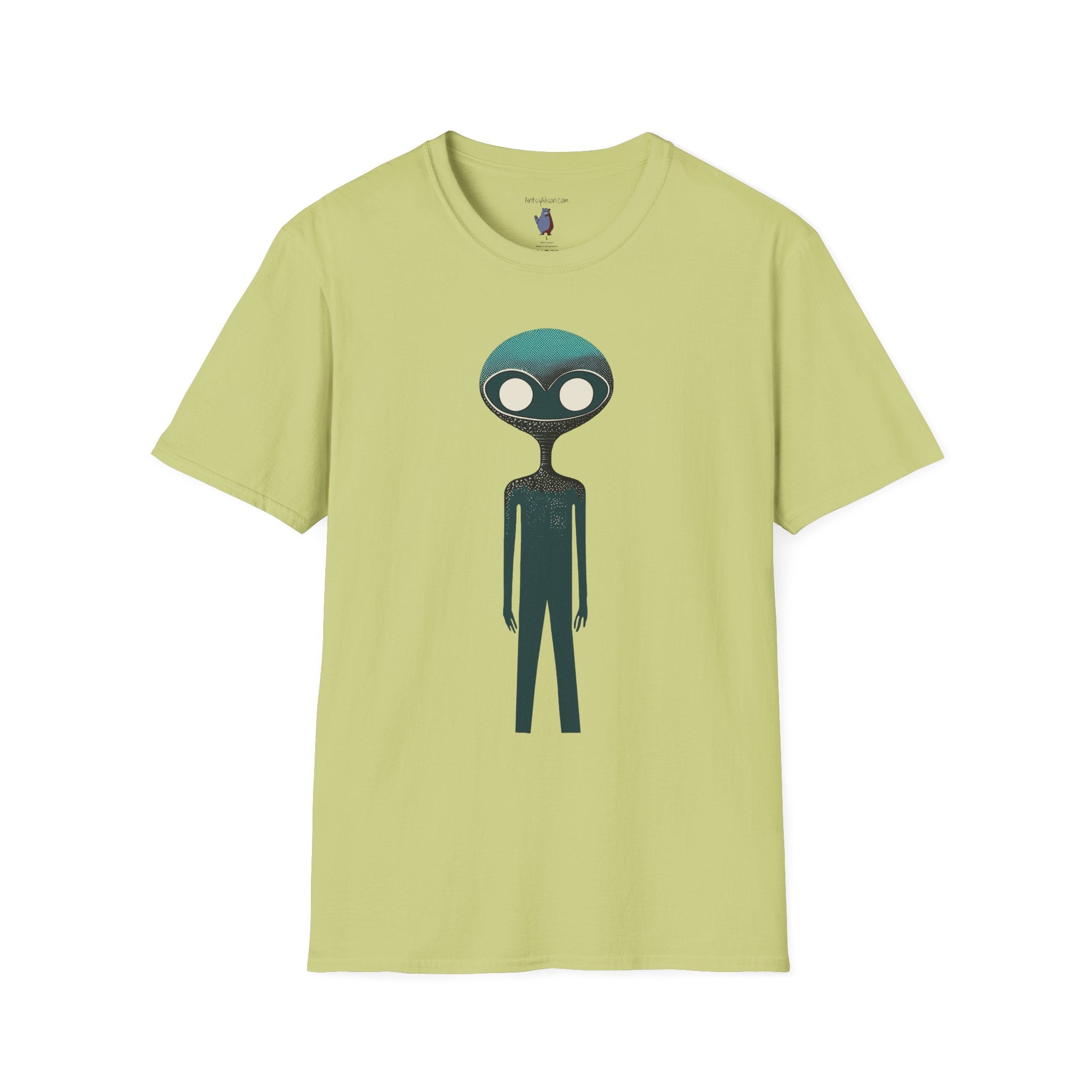Midwest Modern UAP UFO Alien Number Two Graphic Art Tee - 100% Cotton T-Shirt