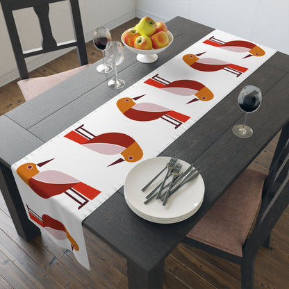 Danish Modern Bird Table Runner (Cotton, Poly)