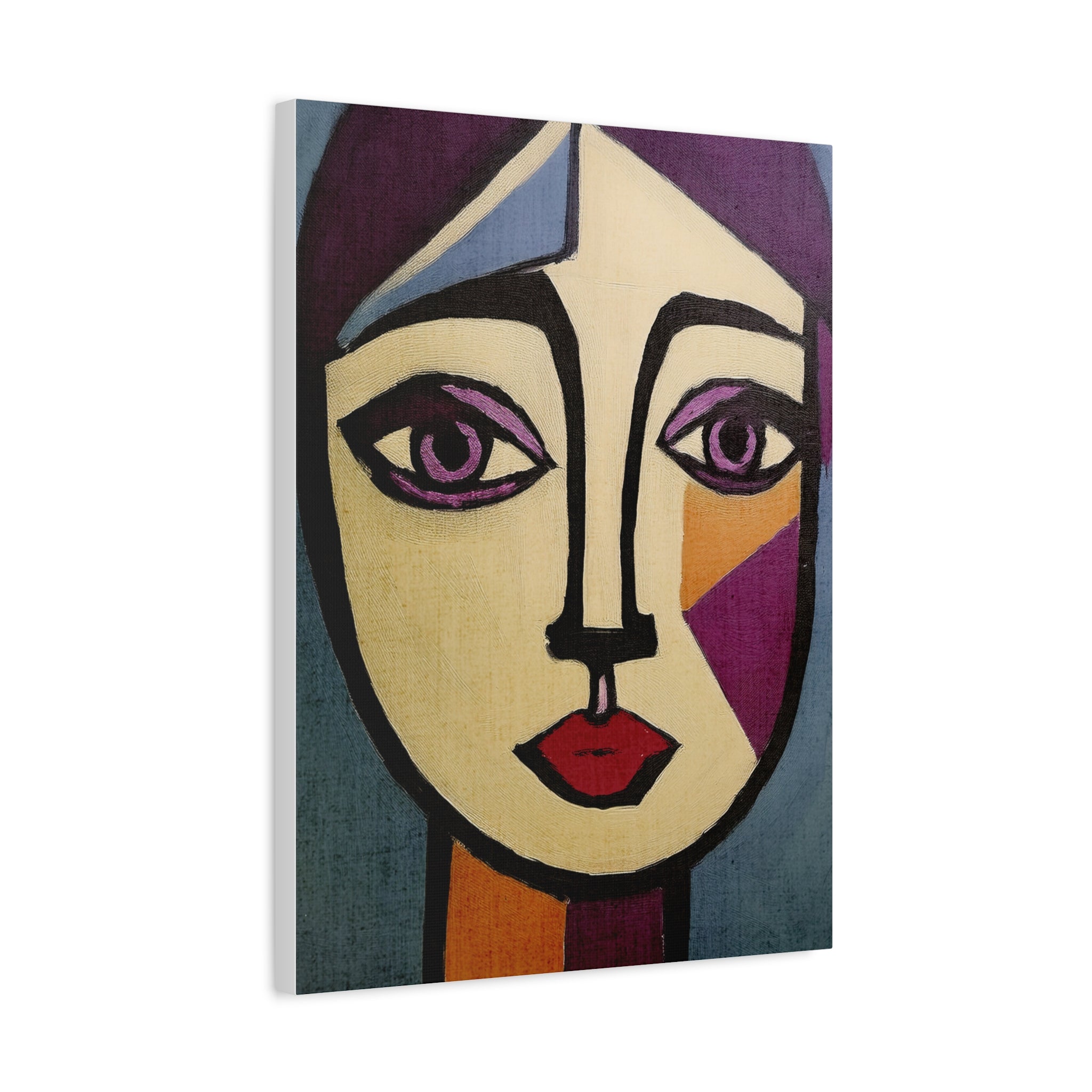 Abstract Moody Woman Portrait Art Print - Matte Canvas, Stretched, 1.25"
