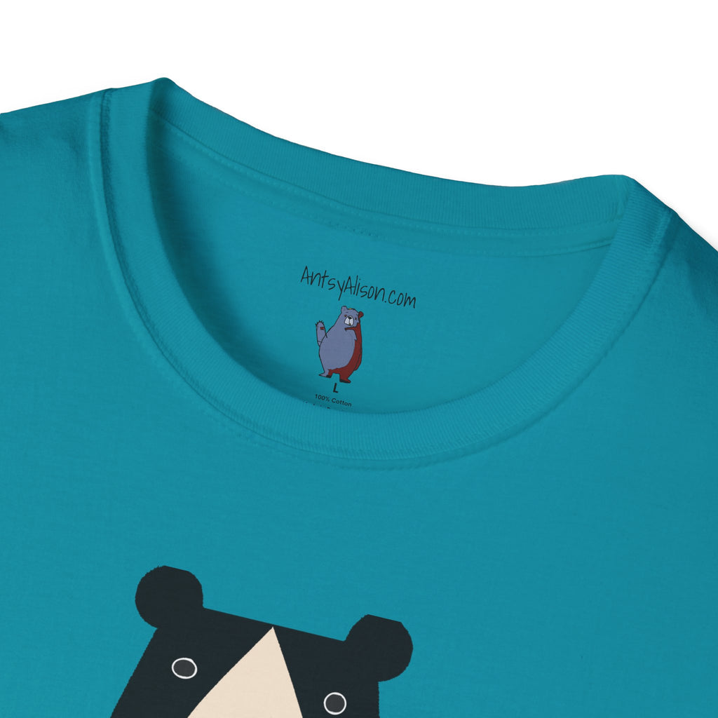 Bear in Yellow Graphic Art - 100% Cotton T-Shirt