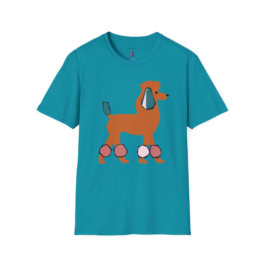 Funky Mod Poodle - 100% Cotton T-Shirt