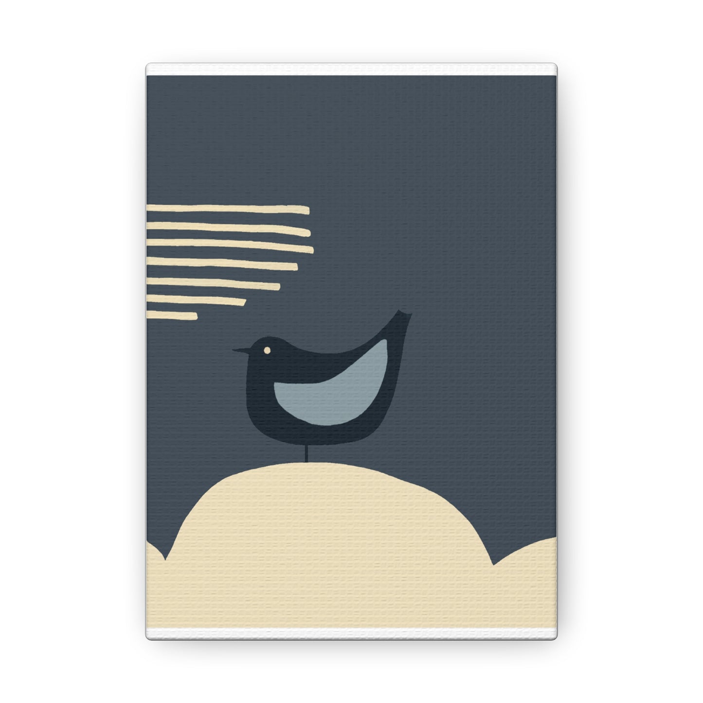 Canvas Art Print - Graphic Pop Style Bird with Wind