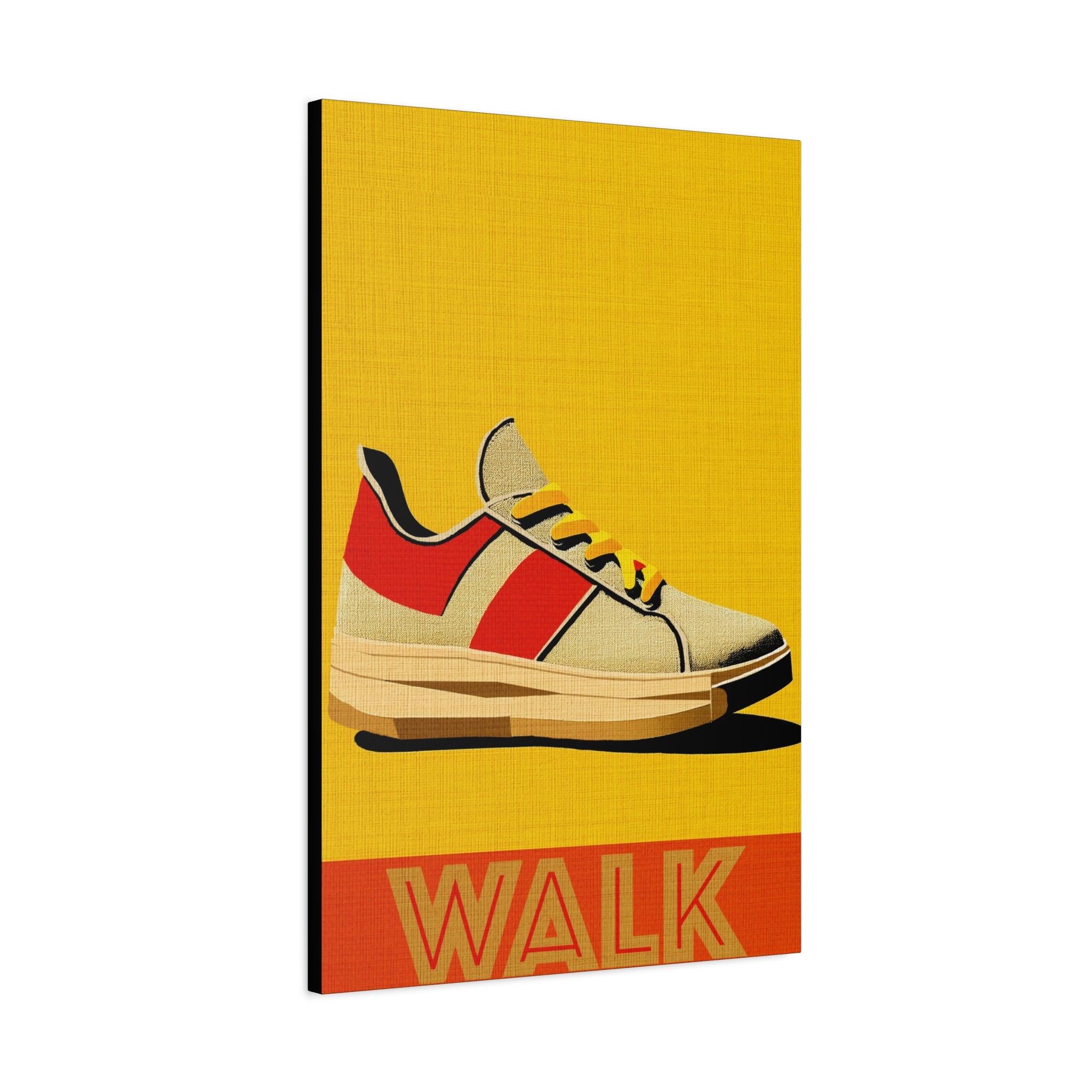 Midwest Modern WALK Walking Activity Art Print - Matte Canvas, Stretched, 1.25"