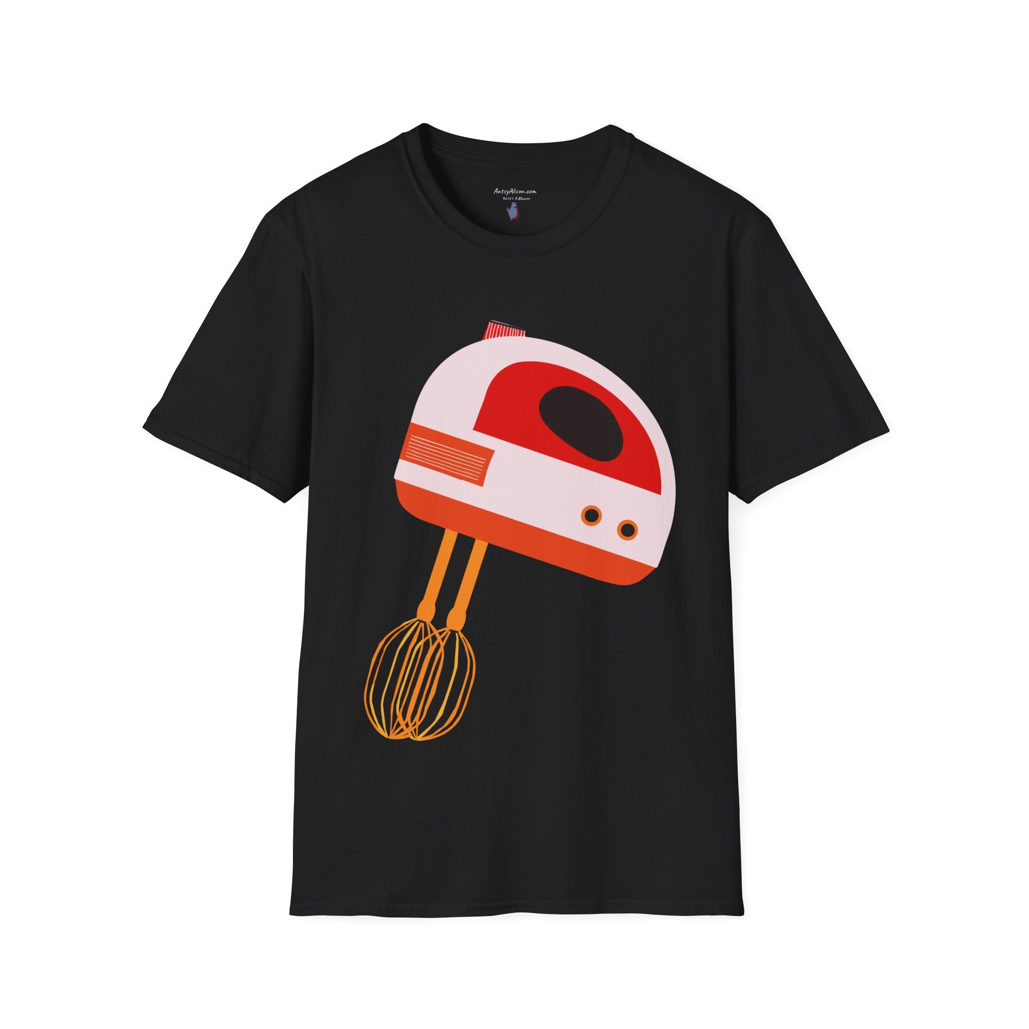 Retro Hand Mixer Blender Graphic T-Shirt