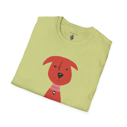 Scrappy Little Dog Graphic Art Tee - 100% Cotton T-Shirt