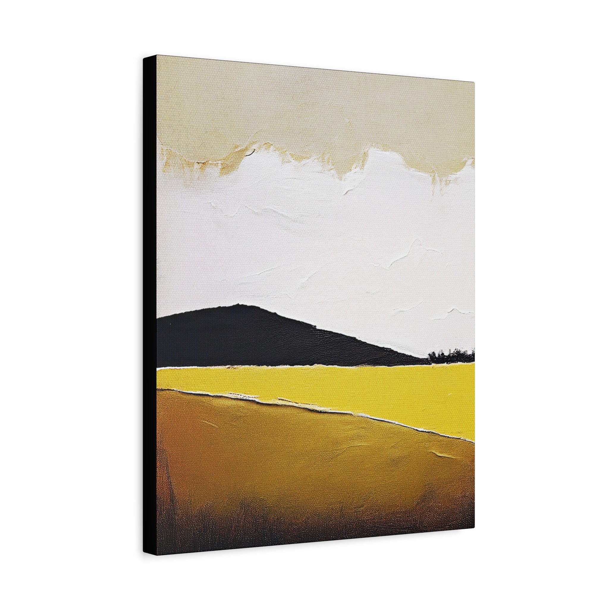 Moody Prairie Landscape Graphic Art Print - Matte Canvas, Stretched, 1.25"