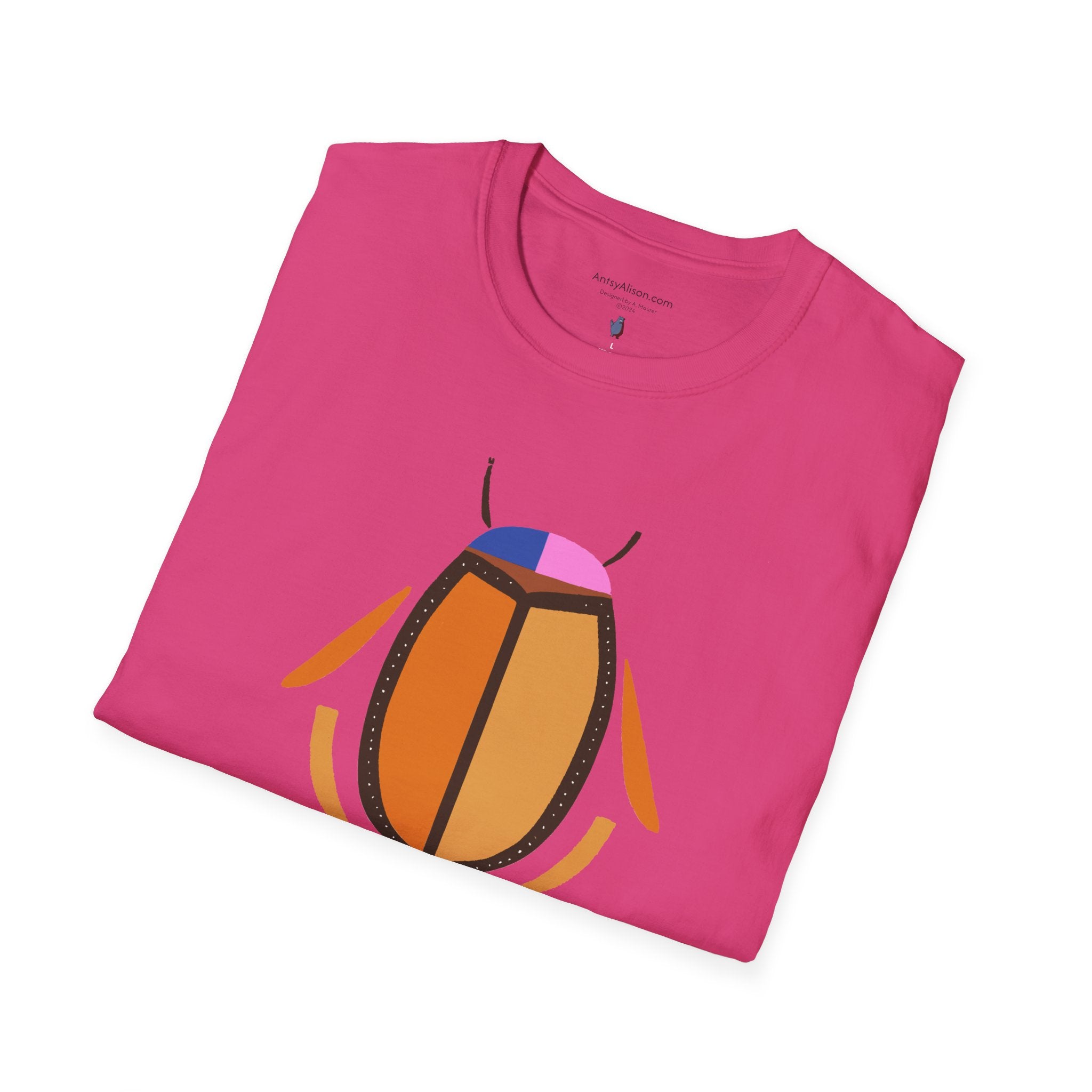 Modern Insect Beetle - Unisex Softstyle T-Shirt