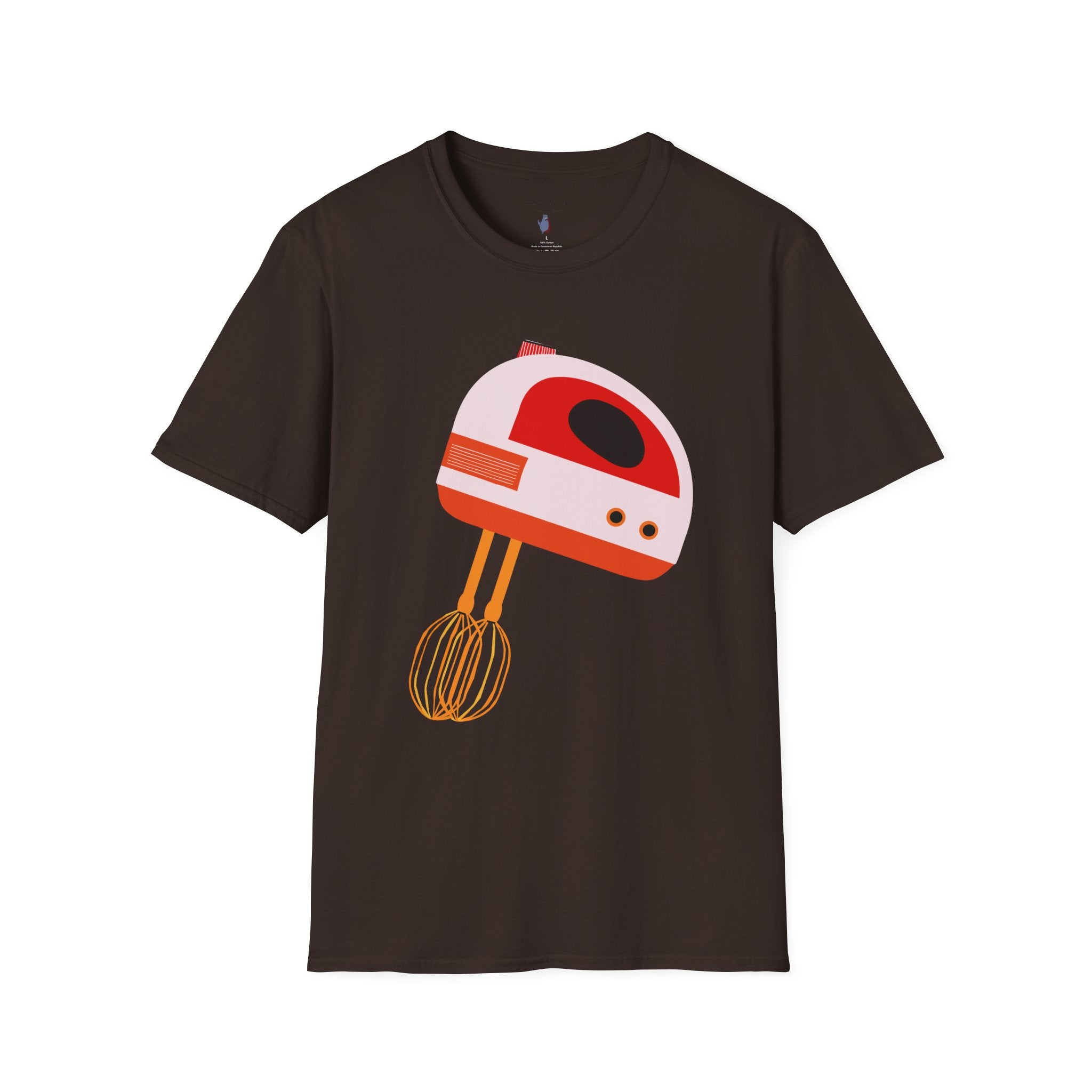Retro Hand Mixer Blender - Unisex Softstyle Graphic T-Shirt