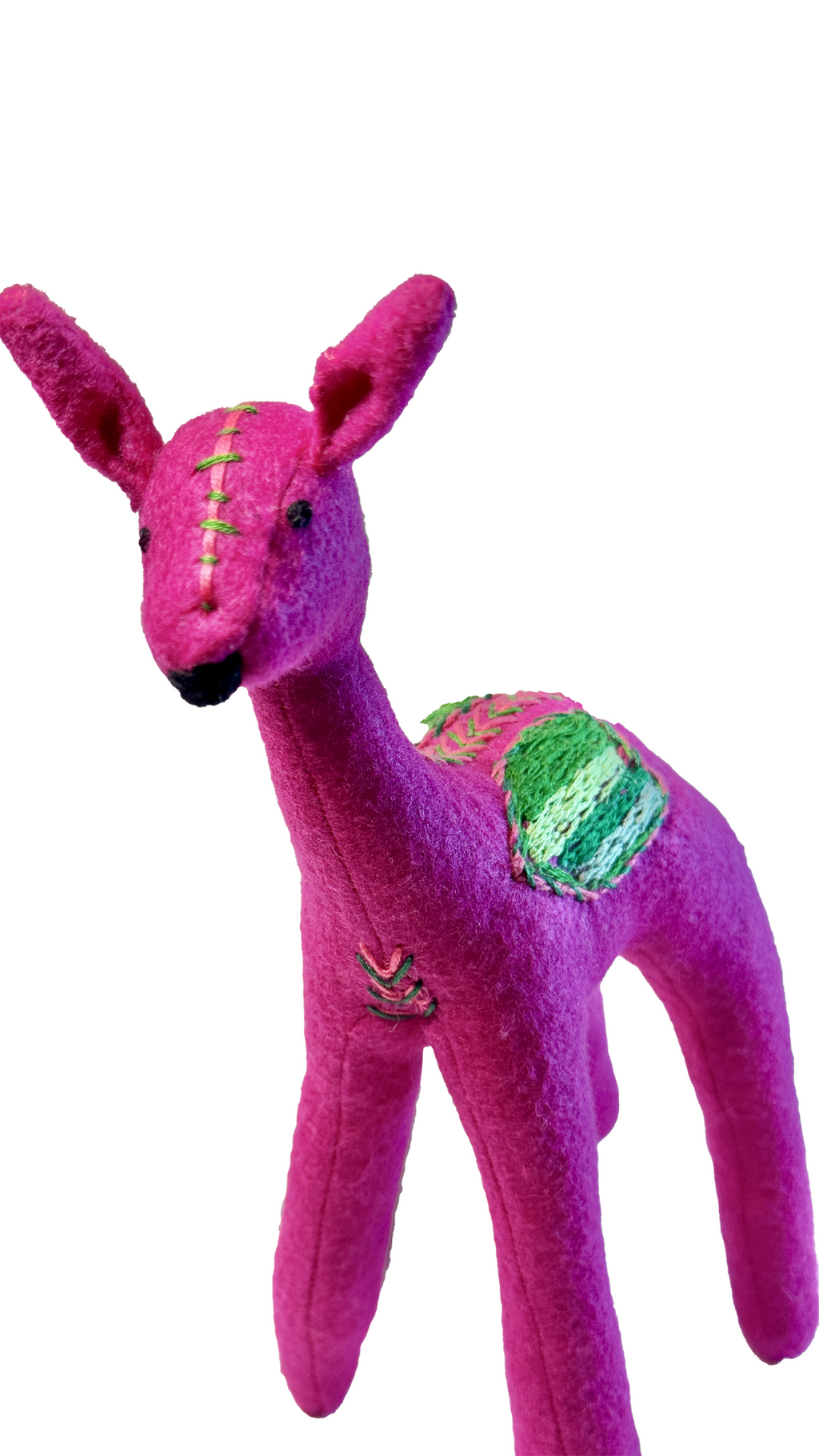 One of Kind Deer Soft Textile Art Plush Home Decor