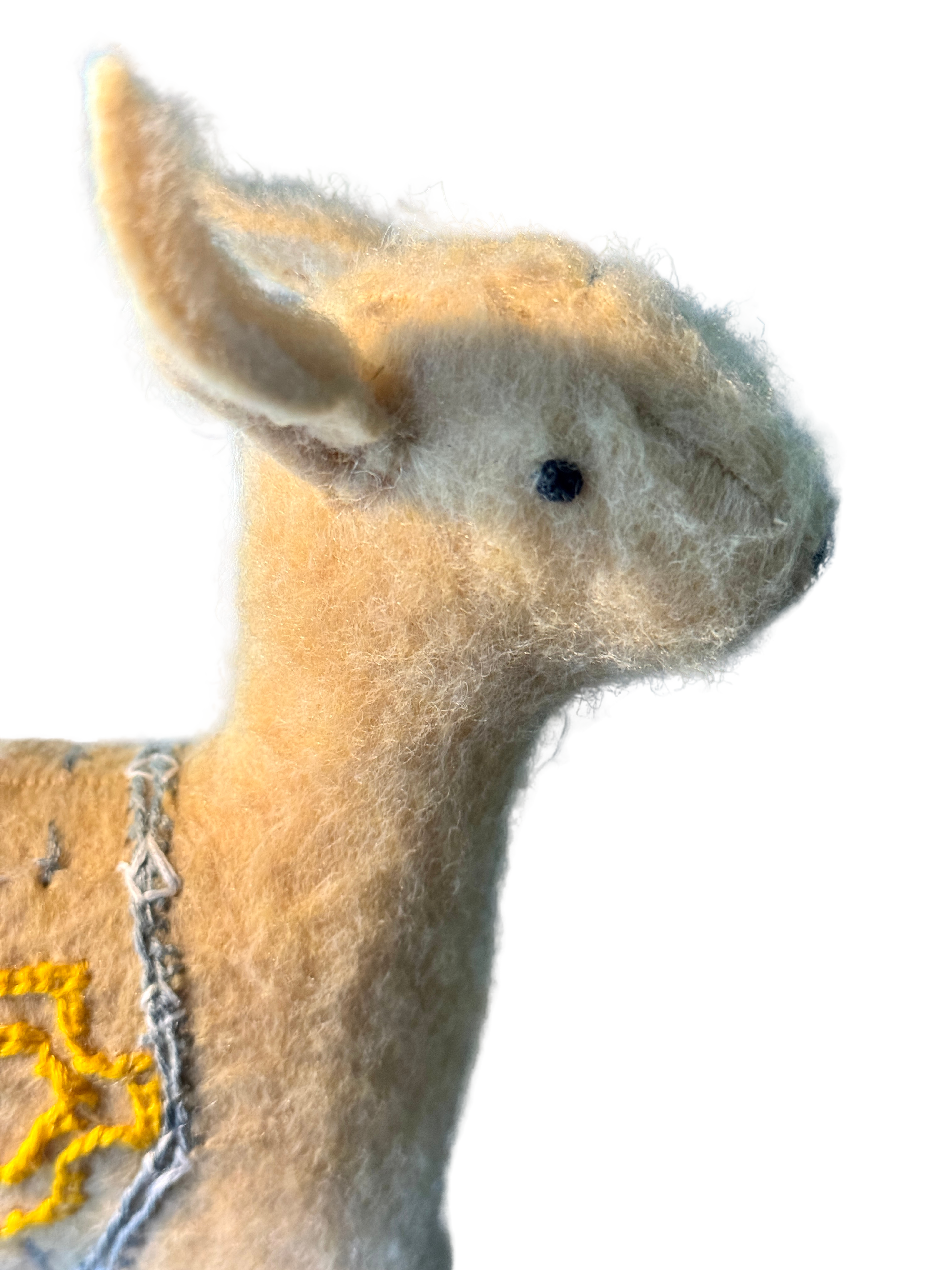 One of a Kind Deer Soft Art Textile Plush Decor