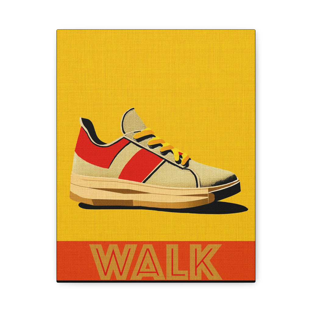 Midwest Modern WALK Walking Activity Art Print - Matte Canvas, Stretched, 1.25"