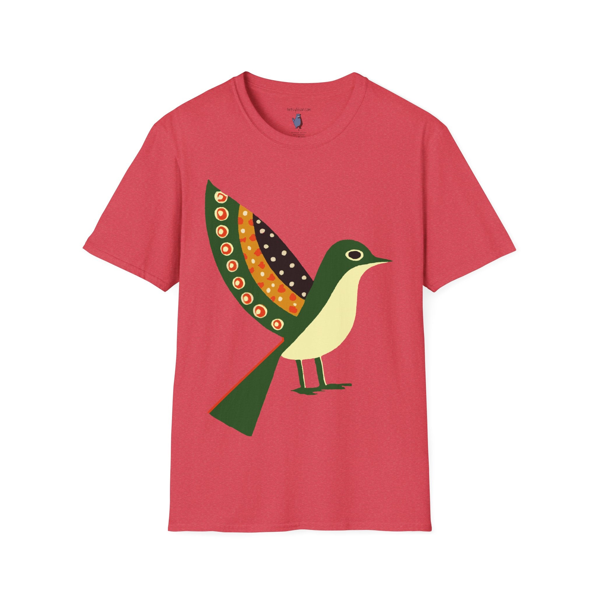 Ready to Fly Bird Graphic Art Tee - 100% Cotton T-Shirt