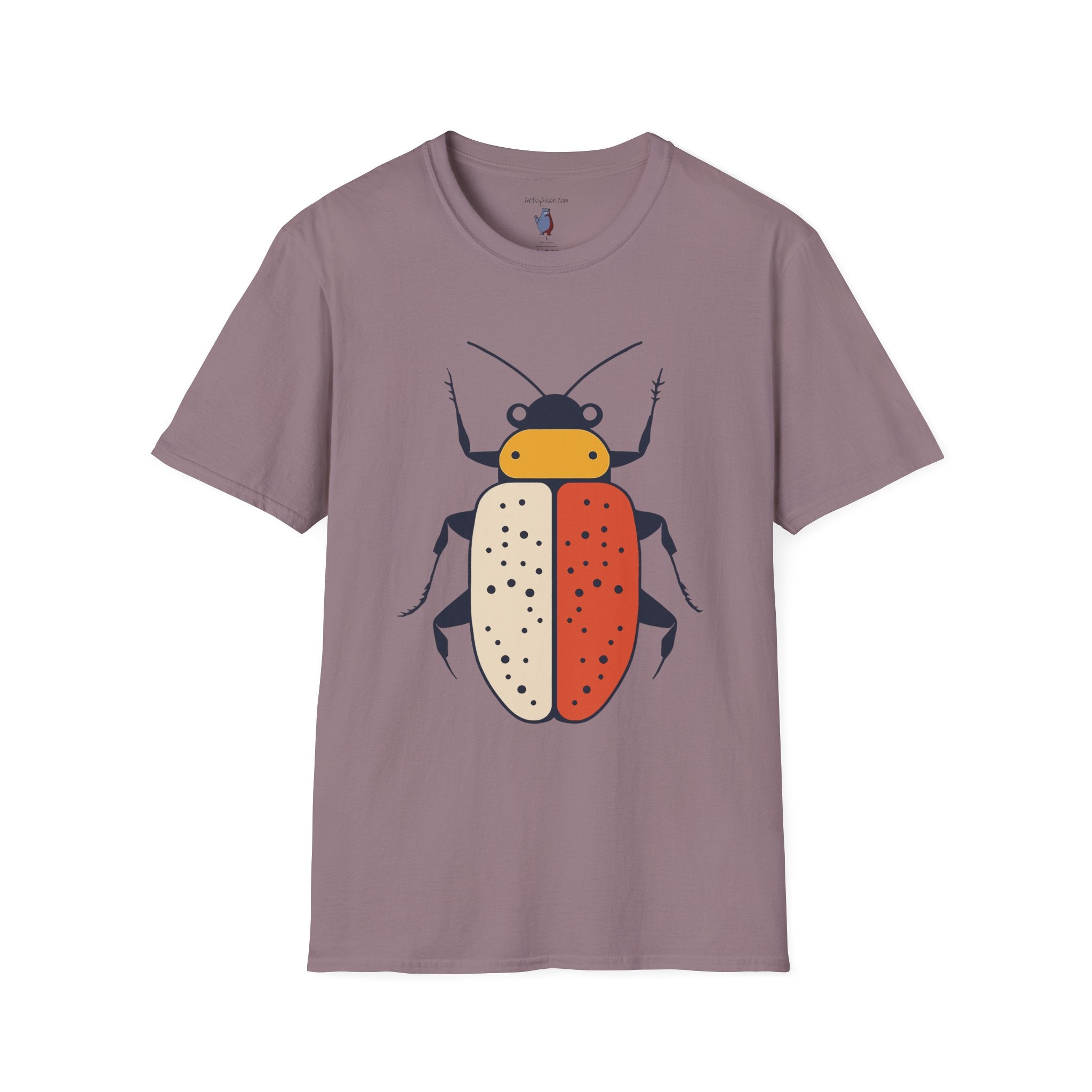 Midwest Modern Beetle Number Two Graphic Art Tee - 100% Cotton T-Shirt