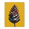 Midwest Mod Holiday Abstract Pinecone No. 1 - Matte Canvas, Stretched, 1.25", holiday decor, pinecones, nature, autumn, fall, winter