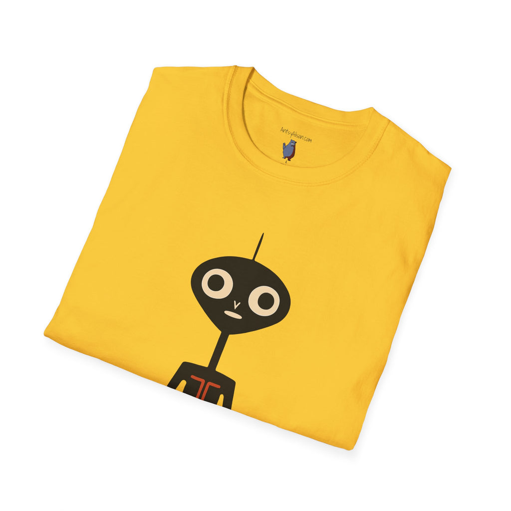 Midwest Modern UAP Alien Number One Graphic Art Tee - 100% Cotton T-Shirt