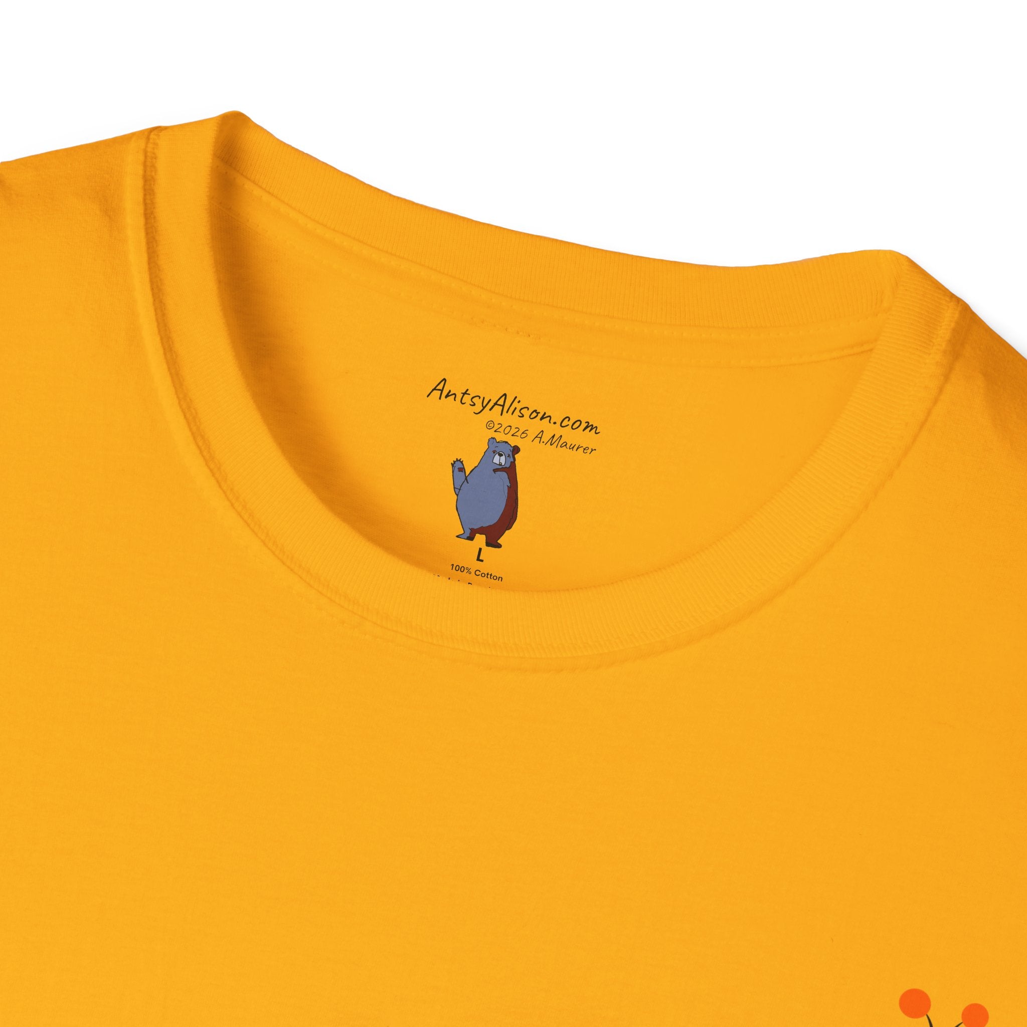 Midwest Modern Pop Icon Red and Orange Caterpillar - 100% Cotton Graphic Tee - animal lovers, insects, bugs, caterpillars, red, orange