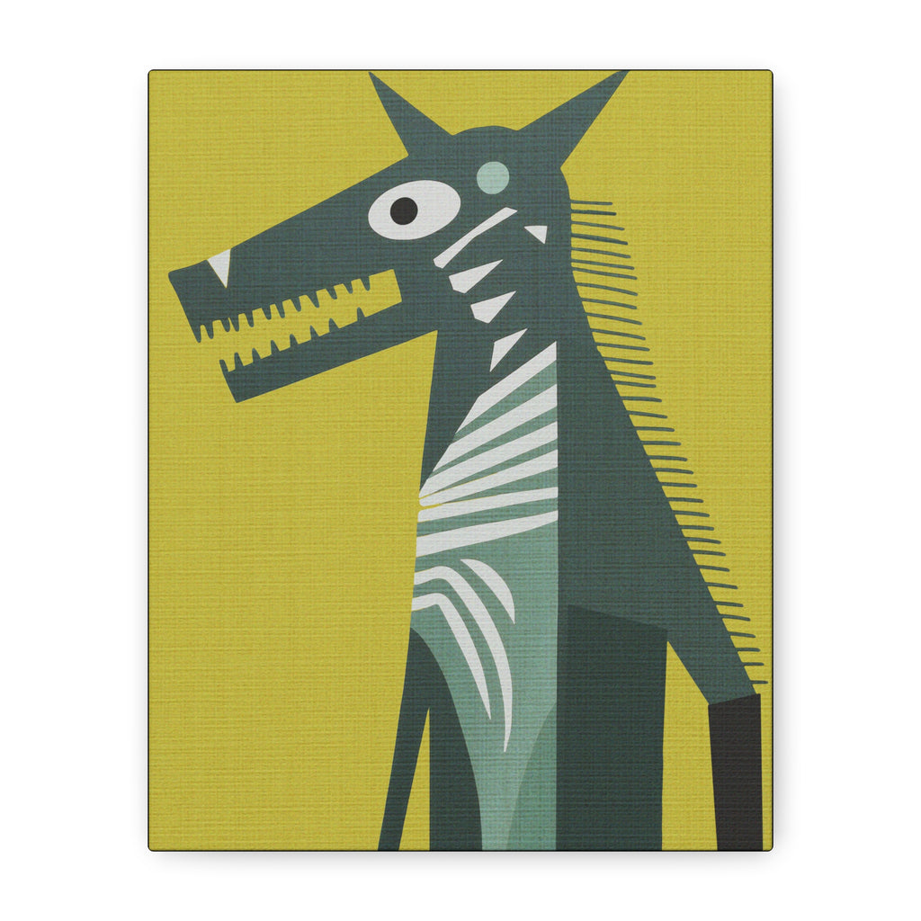 Full Moon Fear Werewolf Art Print  - Matte Canvas, Stretched, 1.25"