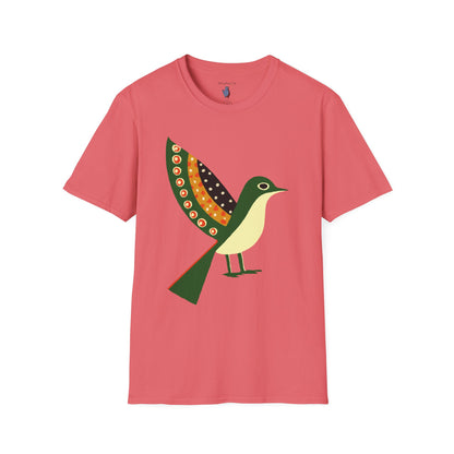 Ready to Fly Bird Graphic Art Tee - 100% Cotton T-Shirt