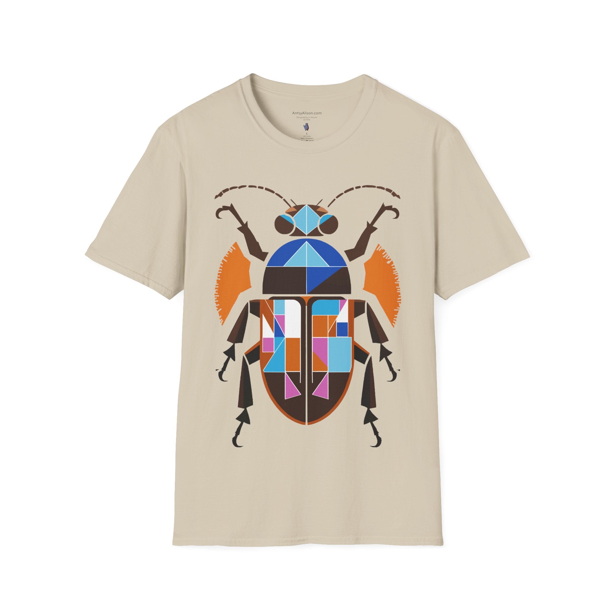 Midwest Modern Deco Beetle - Unisex Softstyle T-Shirt