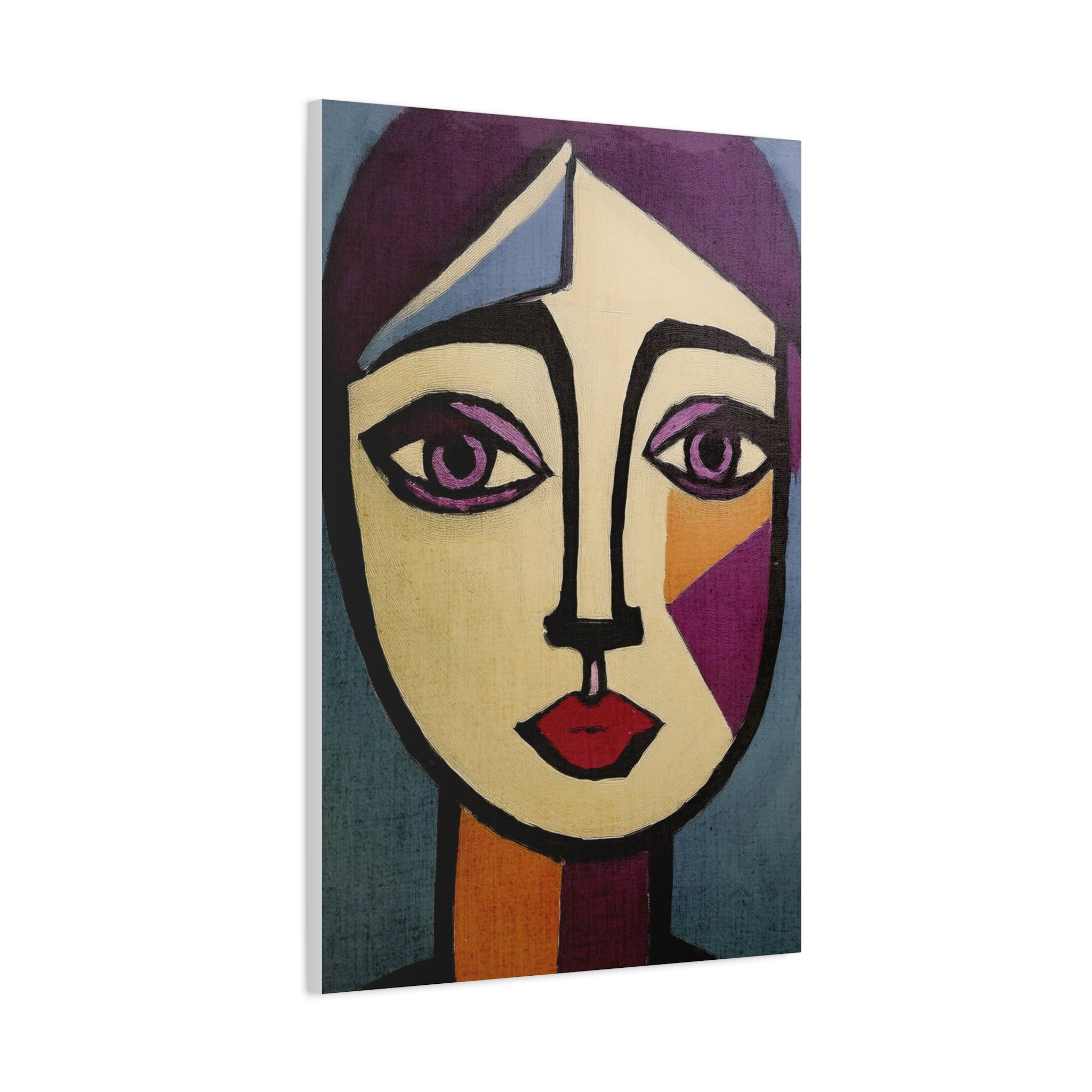 Abstract Moody Woman Portrait Art Print - Matte Canvas, Stretched, 1.25"