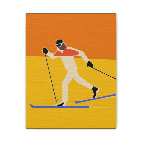 Alpine Skiing Canvas Wall Art