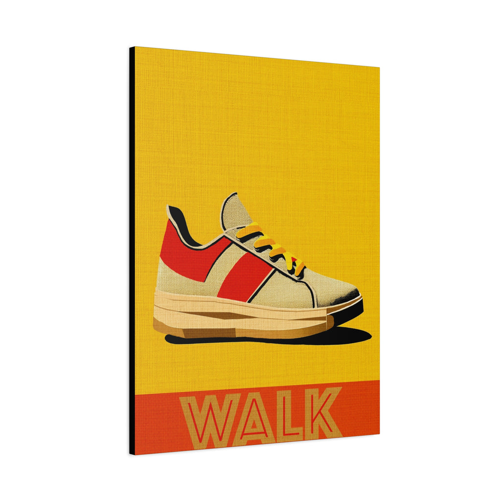 Midwest Modern WALK Walking Activity Art Print - Matte Canvas, Stretched, 1.25"
