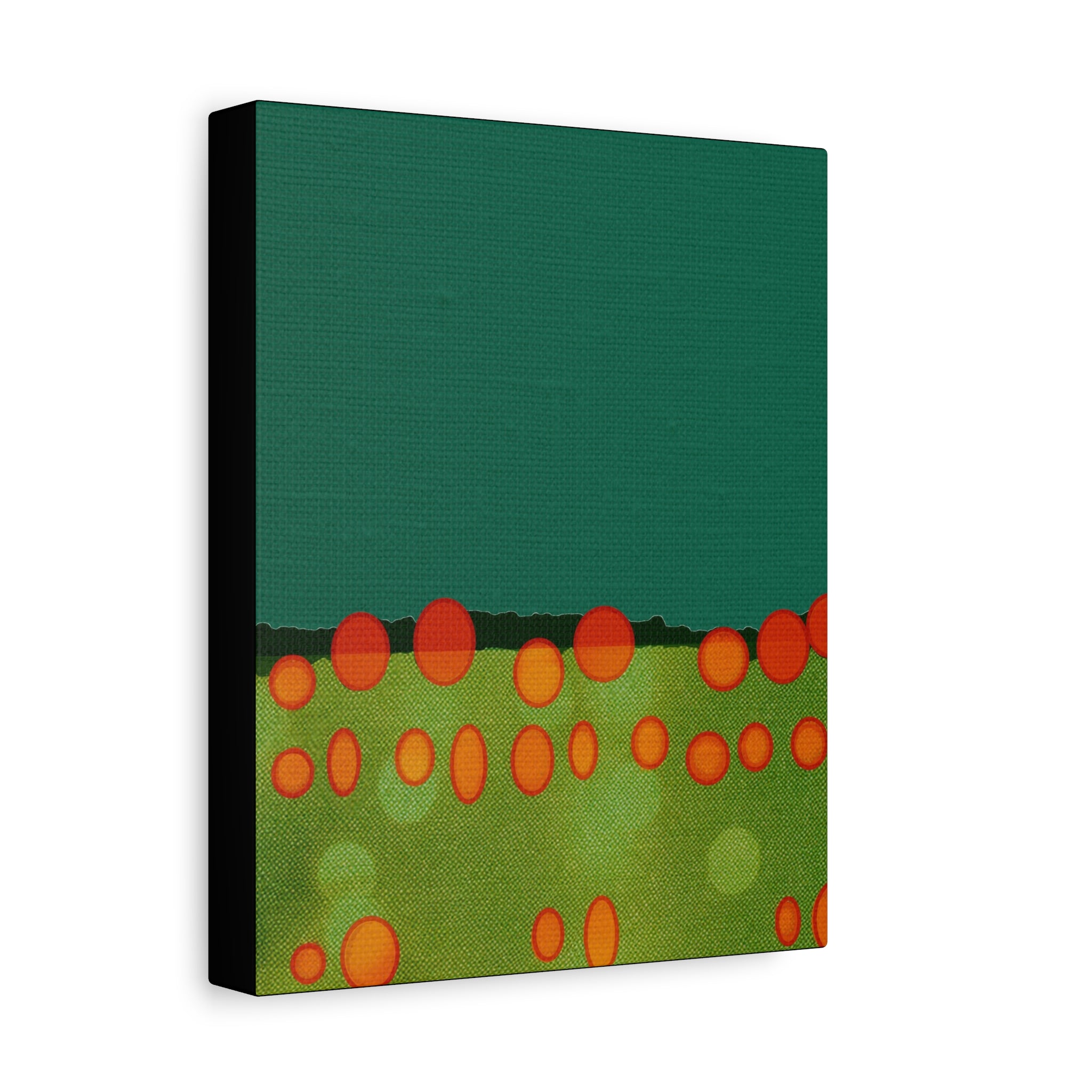 Midwest Modern Abstract Field of Orbs Art Print - Matte Canvas, Stretched, 1.25" -  home decor, wall art, landscape, field, orb