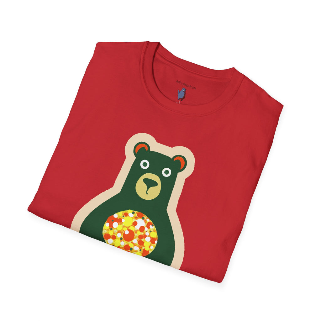 Mod Gumball Bear Graphic Art Tee - 100% Cotton T-Shirt