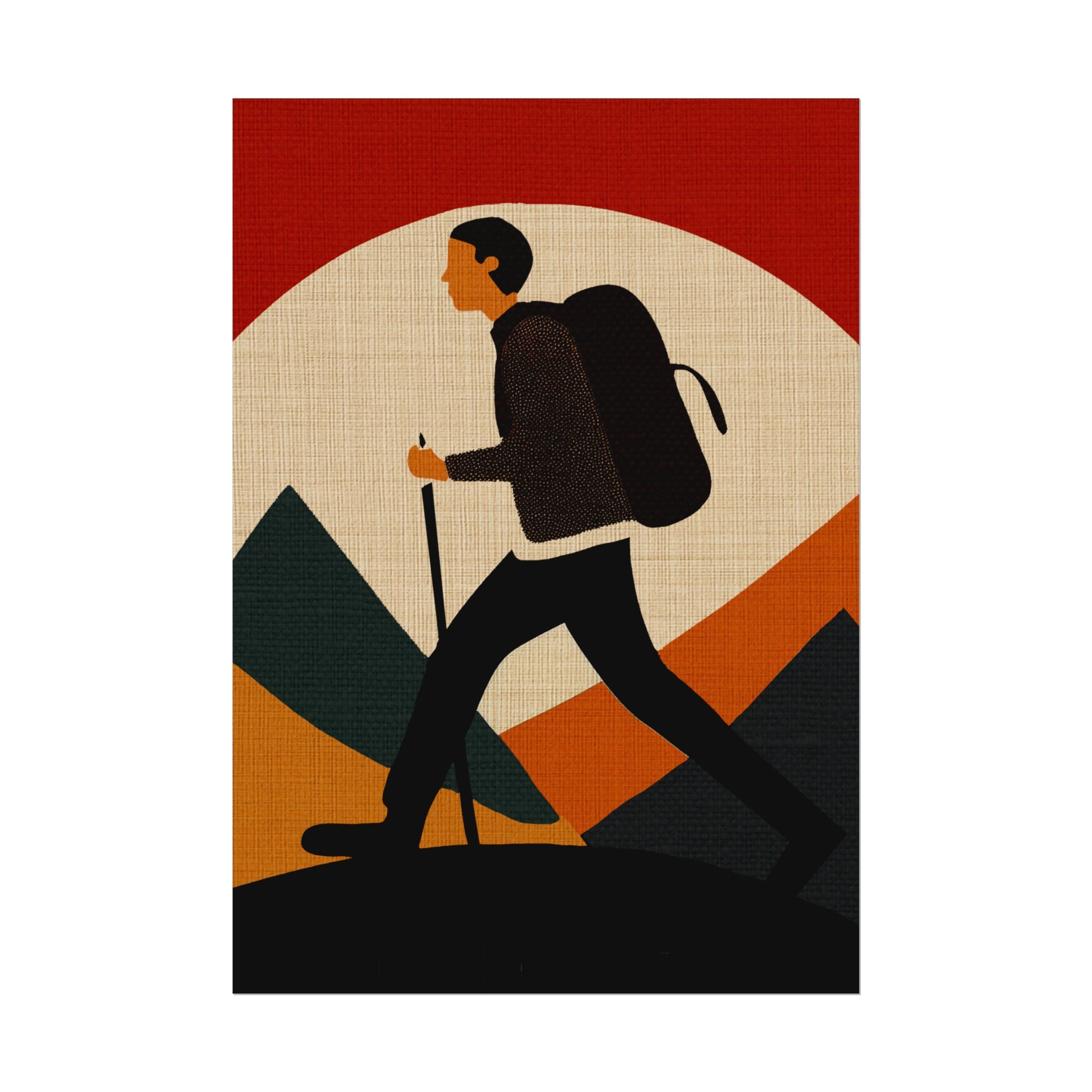 Outdoor Activity Hike Poster, Rolled Poster -  nature lovers, outdoor activities, spring, summer, hike, hiking