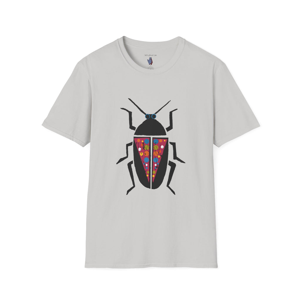 Midwest Modern Beetle Graphic Art Tee - 100% Cotton T-Shirt