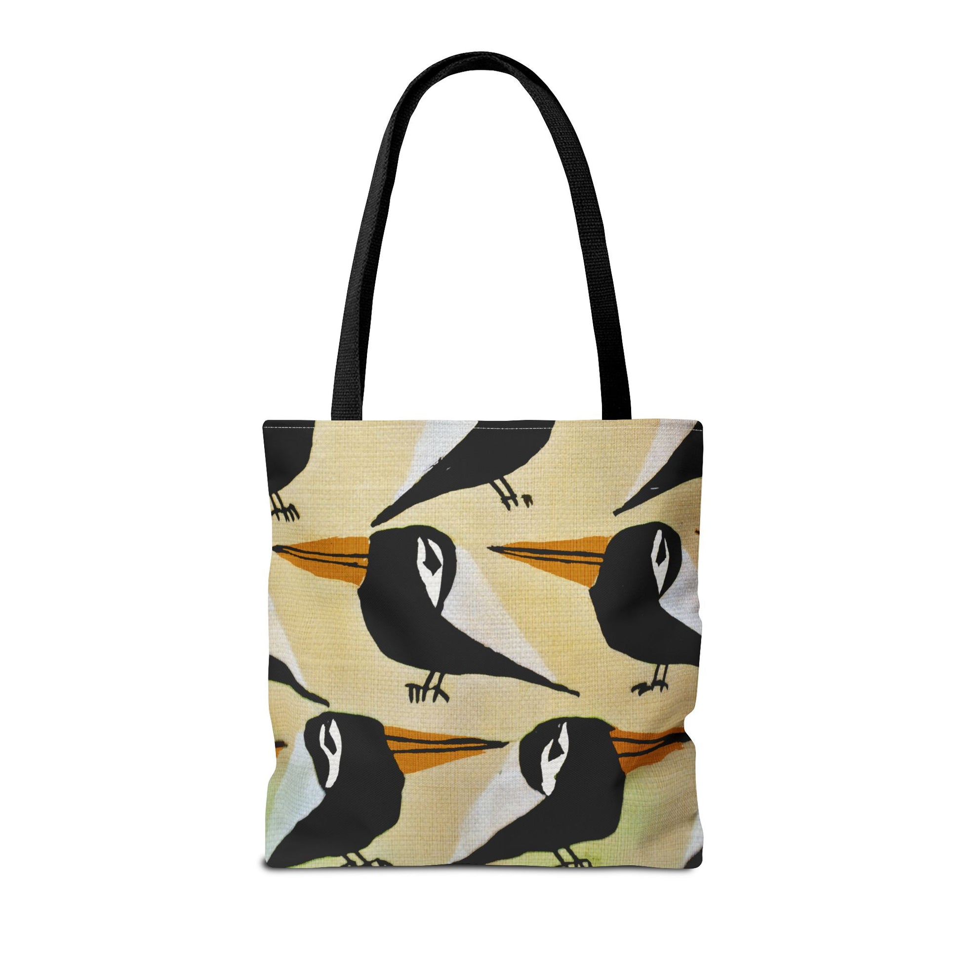 Whimsical Bird Pattern Tote Bag, Eco-Friendly Shopping Bag, Beach Tote, Gift for Nature Lovers, Summer Accessory, Lightweight Carryall