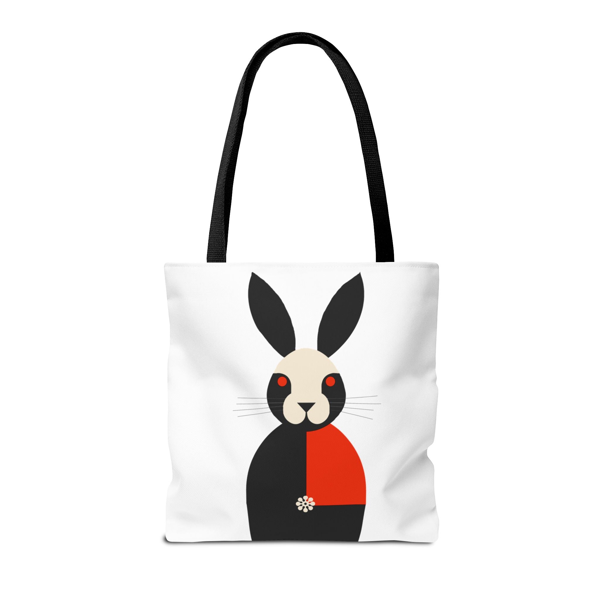 Midwest Mod Whimsical Bunny Rabbit Tote Bag, Eco-Friendly Shopping Bag, Beach Tote, Gift for Nature Lovers, Summer Accessory, Lightweight Carryall