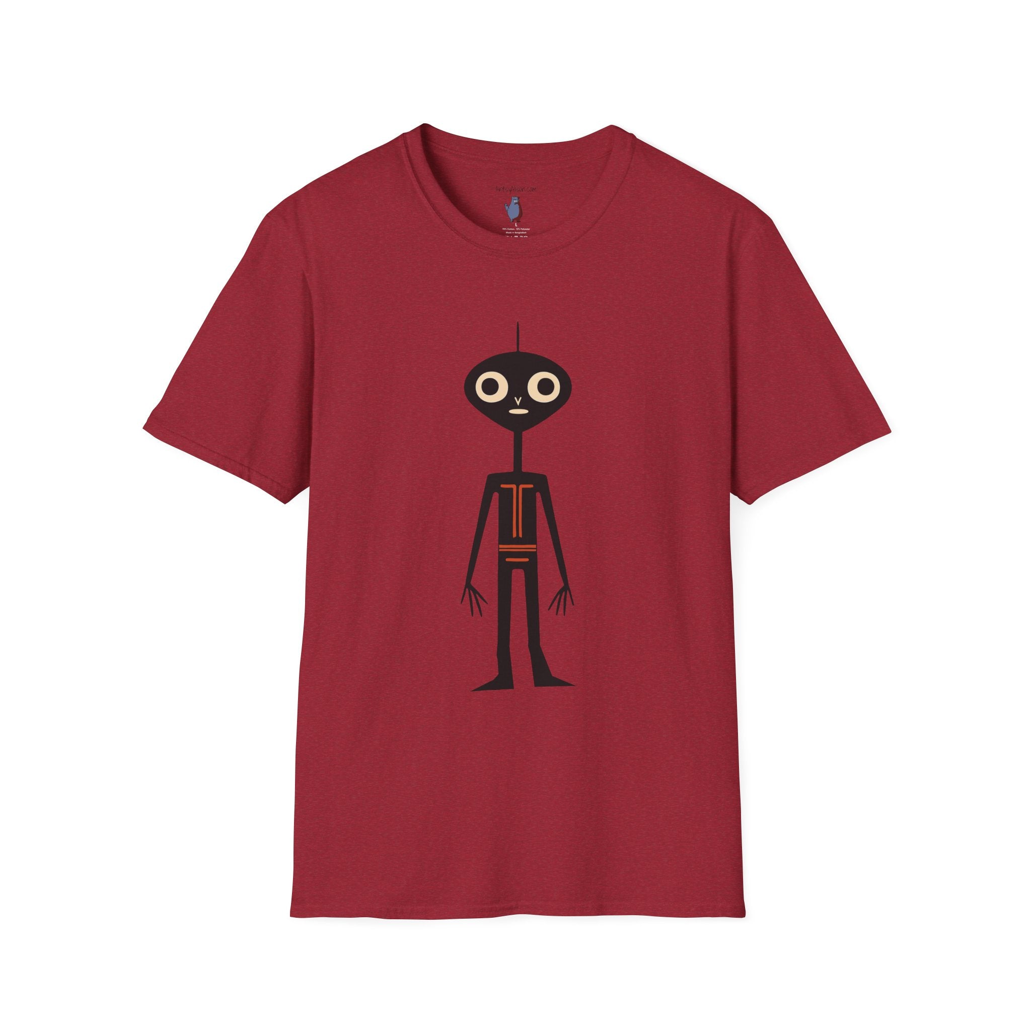 Midwest Modern UAP Alien Number One Graphic Art Tee - 100% Cotton T-Shirt