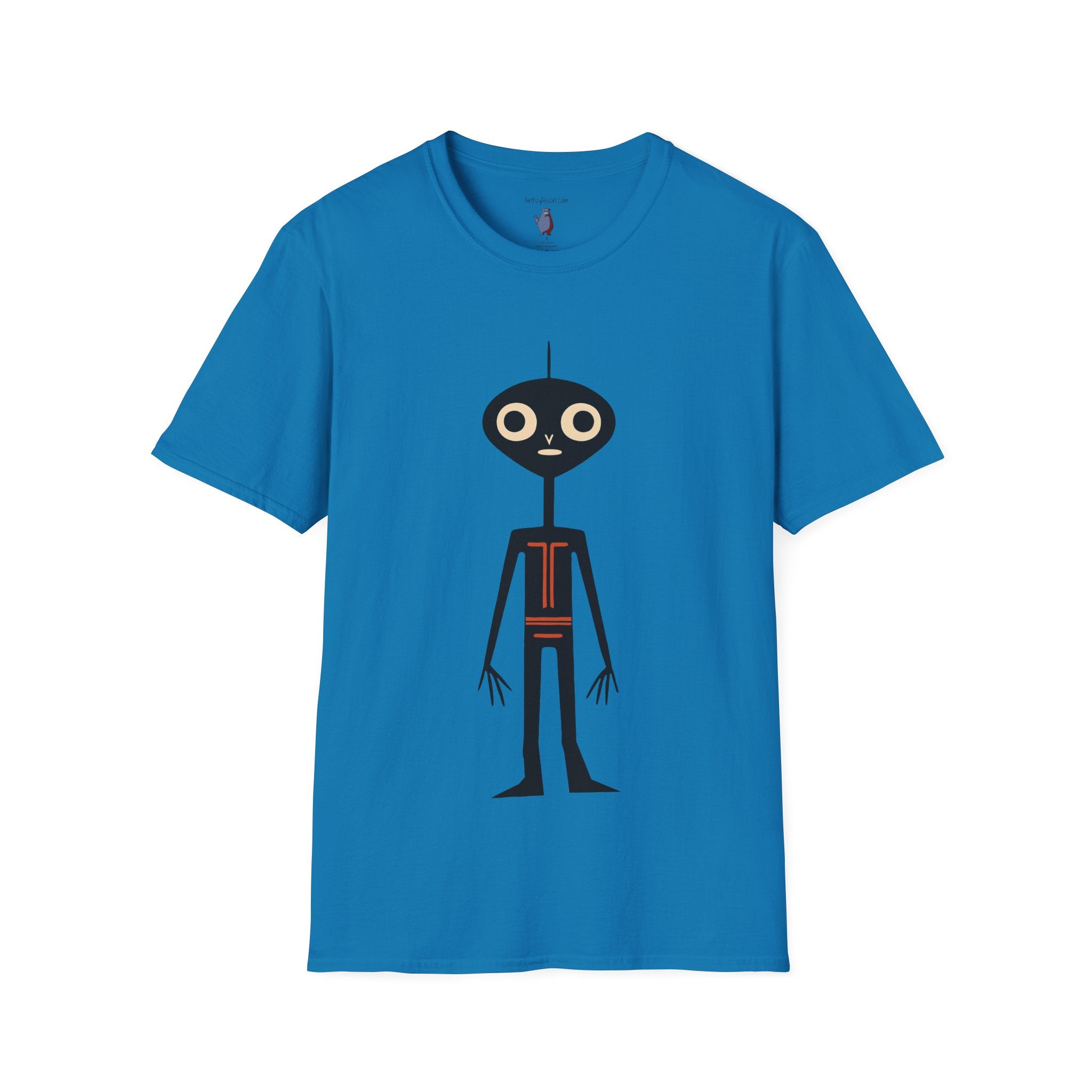 Midwest Modern UAP Alien Number One Graphic Art Tee - 100% Cotton T-Shirt