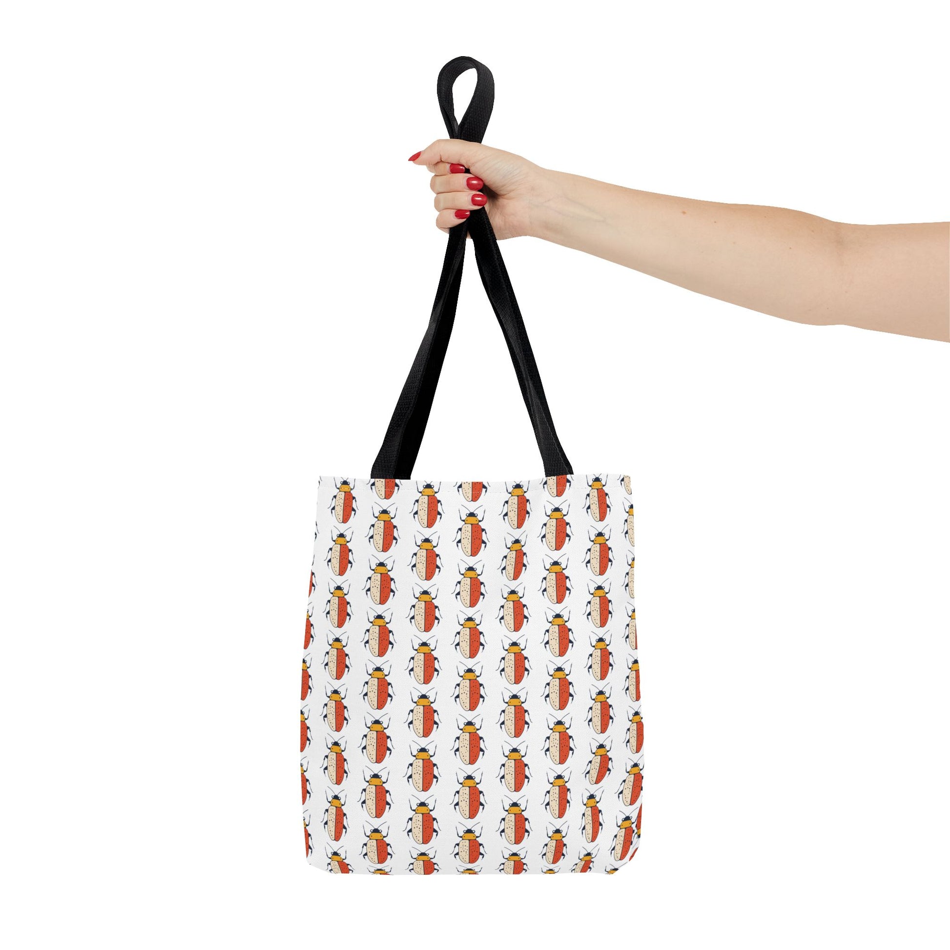 Midwest Mod Colorful Beetle Tote Bag, Eco-Friendly Shopping Bag, Beach Tote, Gift for Nature Lovers, Summer Accessory, Lightweight Carryall