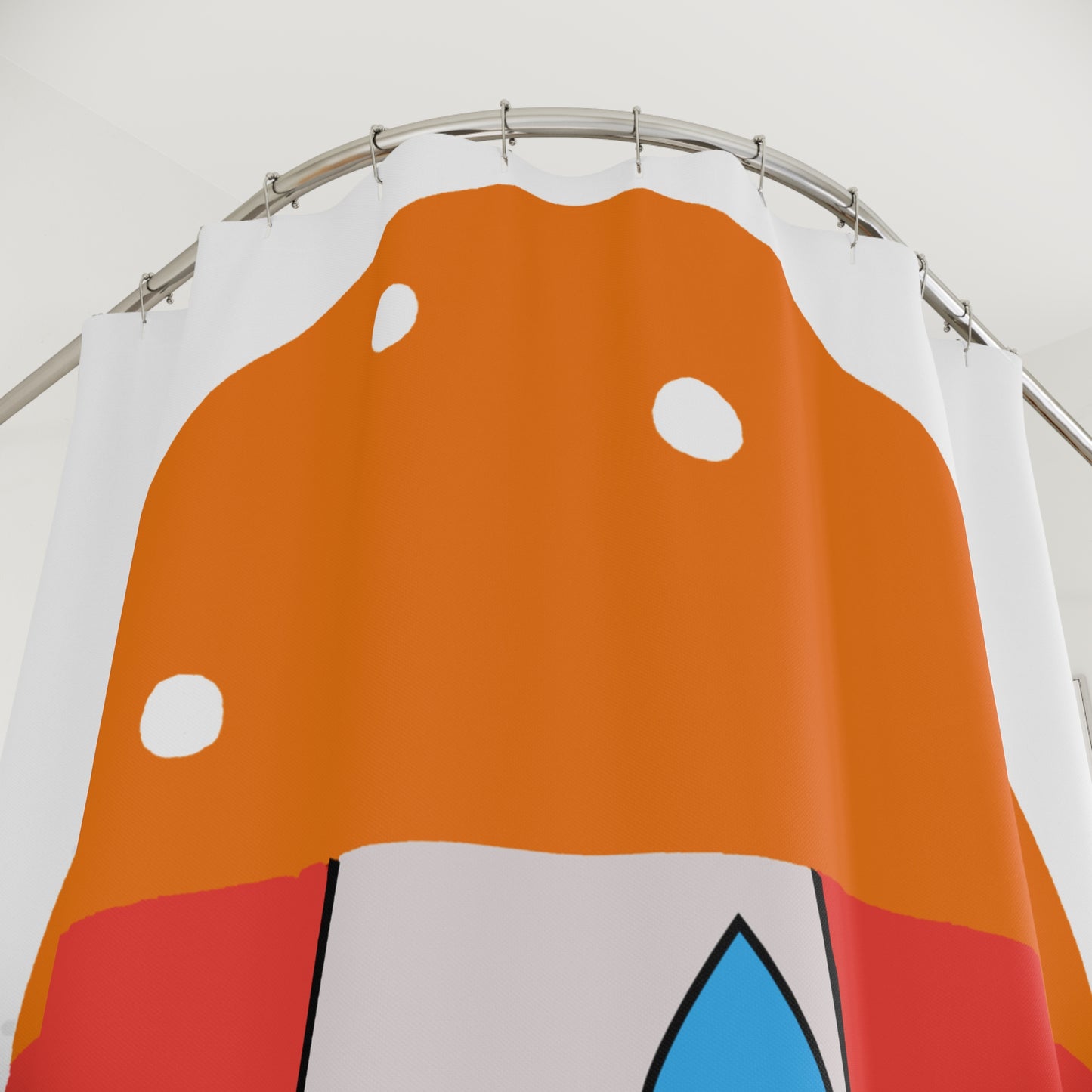 Bird and Mushroom Shower Curtain