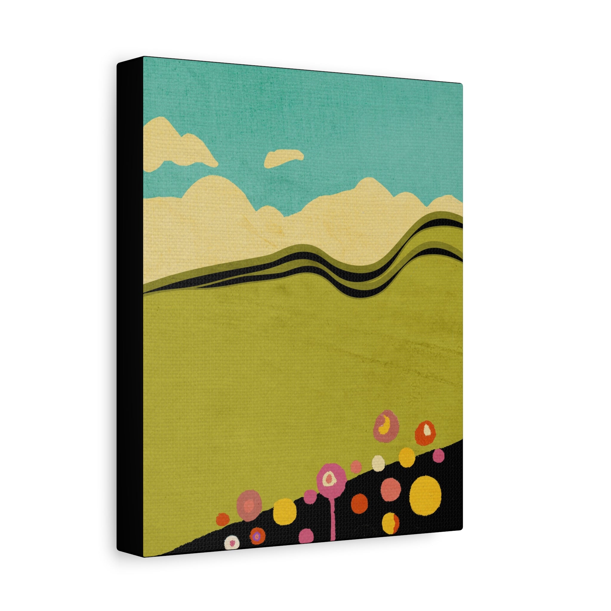 Midwest Modern Abstract Spring Landscape Print - Matte Canvas, Stretched, 1.25" -  home decor, wall art, landscape, spring