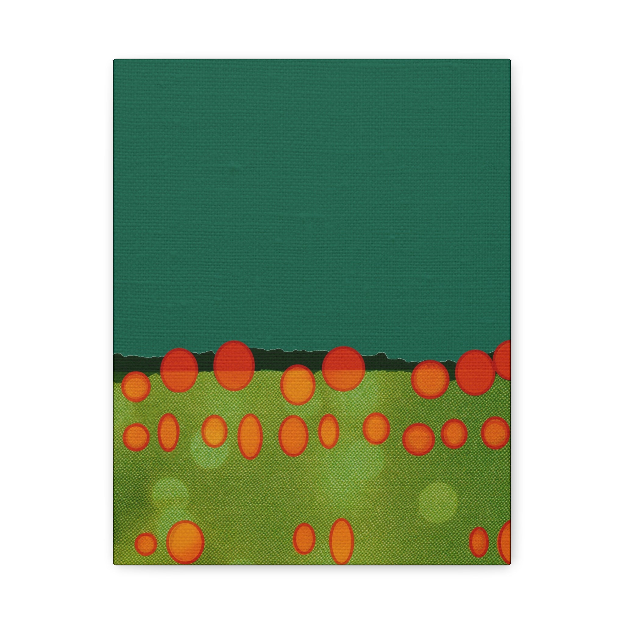 Midwest Modern Abstract Field of Orbs Art Print - Matte Canvas, Stretched, 1.25" -  home decor, wall art, landscape, field, orb