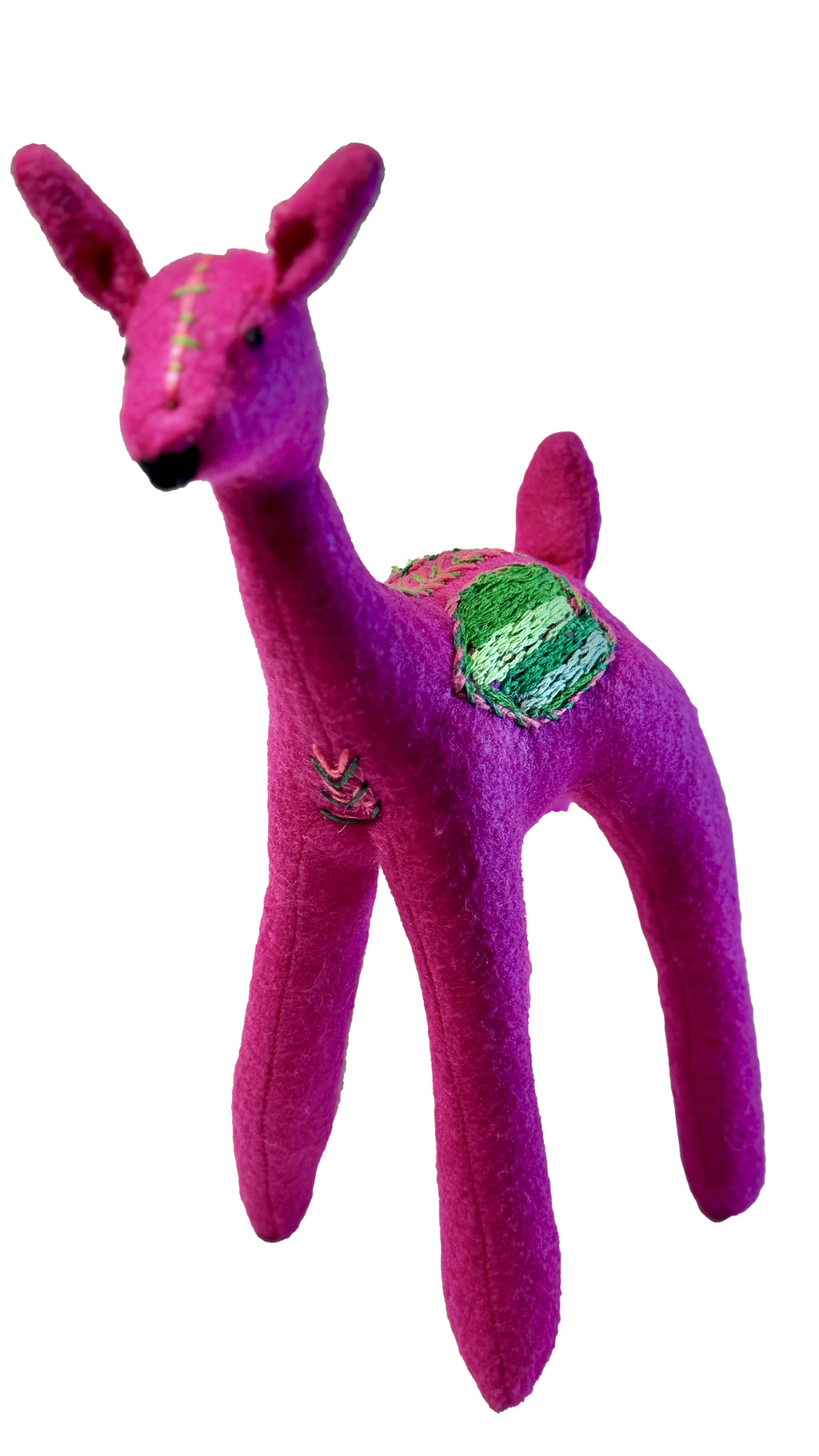 One of Kind Deer Soft Textile Art Plush Home Decor