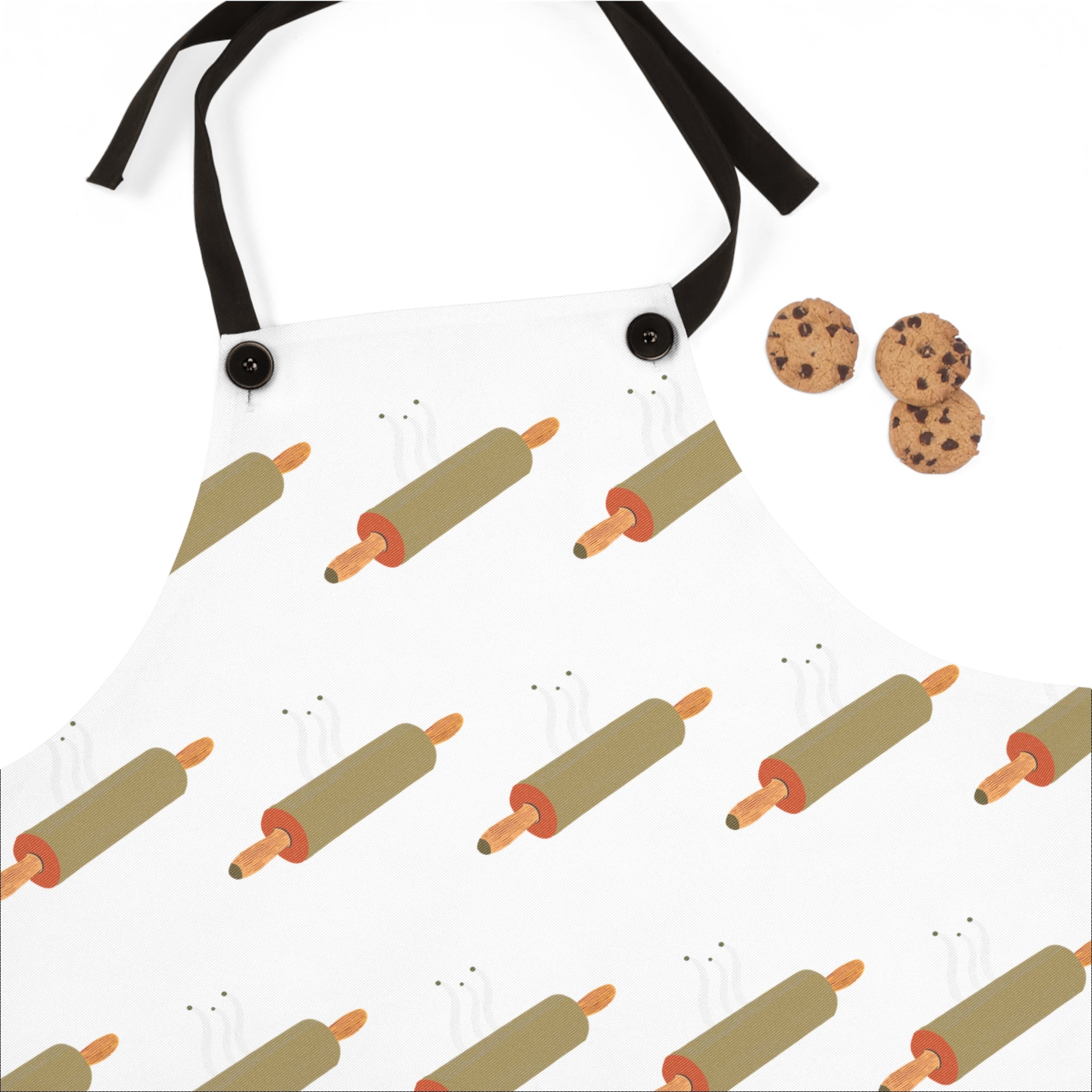 Modern Rolling Pin Patterned Apron (AOP)
