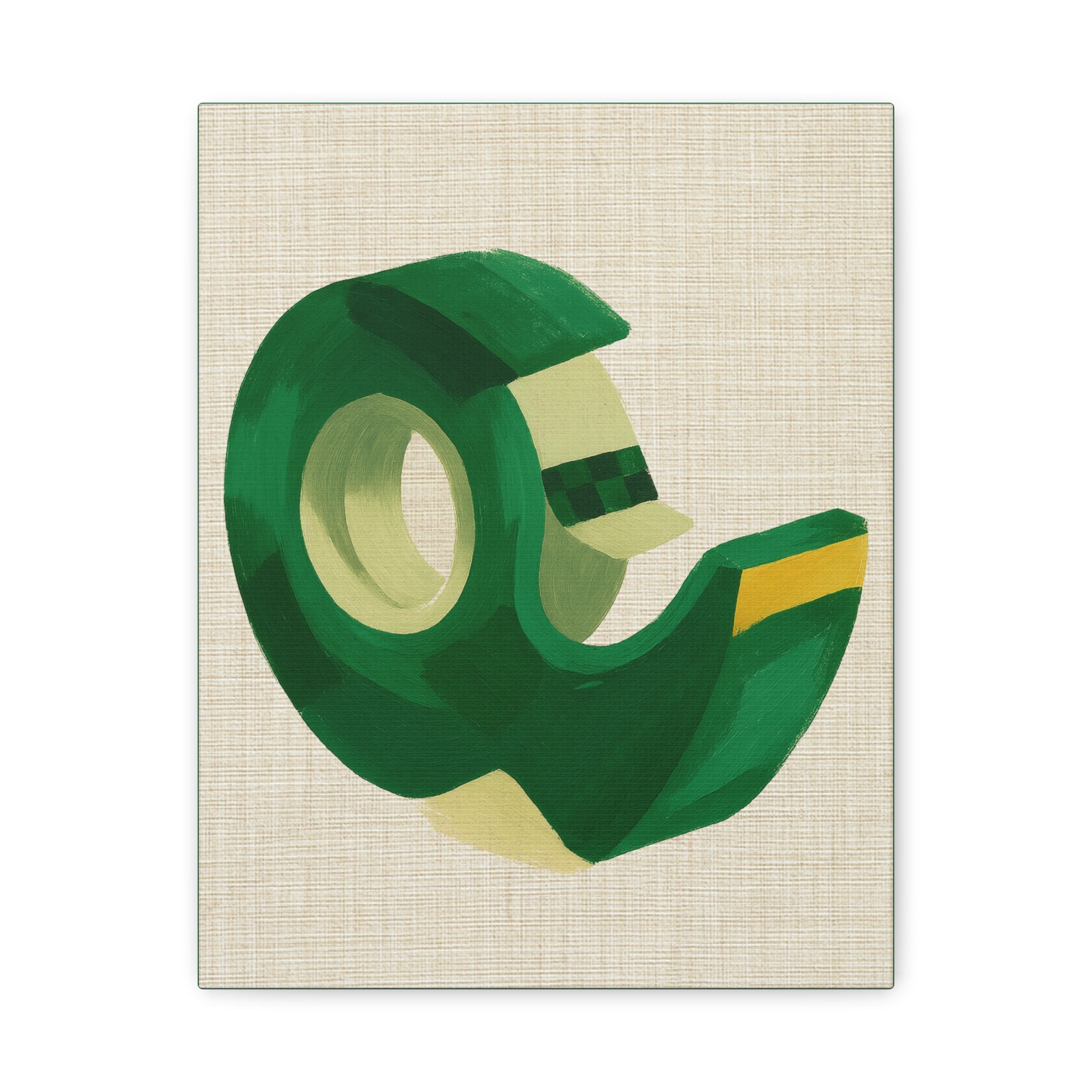 Midwest Mod Seasonal Christmas Art Print - Pop Art Package Tape - Matte Canvas, Stretched, 1.25"