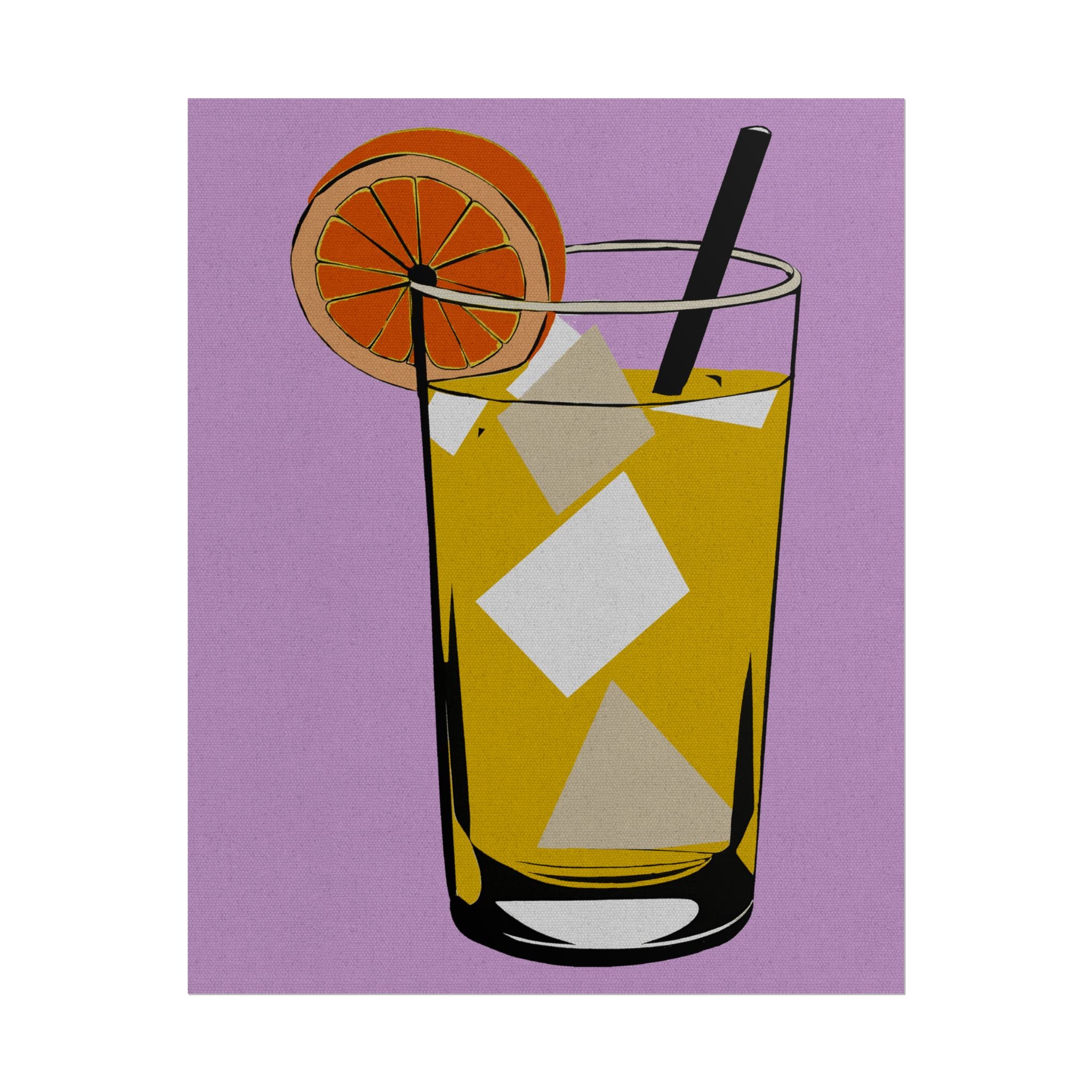 Comfort Food Pop Art Print - Lemonade Rolled Poster Wall Art, Midwest Mod, Comfort Food, Lemonade, Lemons, Refreshment