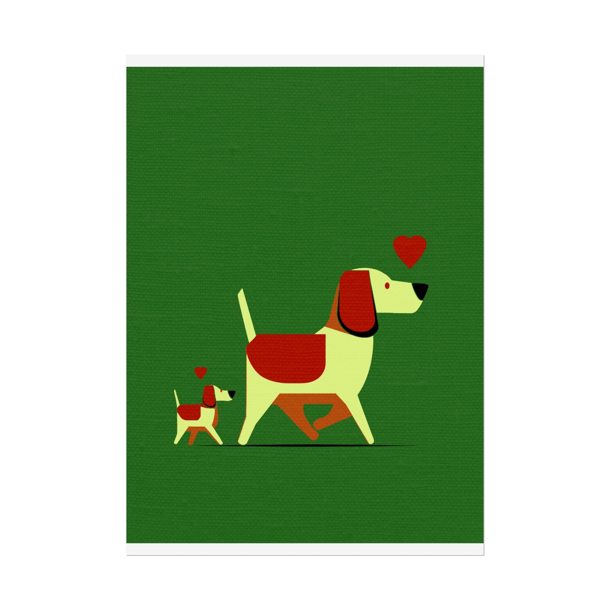 Animal Love Print Dog Mama Only Rolled Poster - Animals, Dog,  Puppy, Canine, Valentines Day, Nature, Love