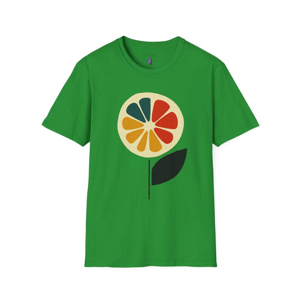Midwest Modern Pop Art Lemon Flower - 100% Cotton Graphic Tee - unisex, pop, lemon, icon