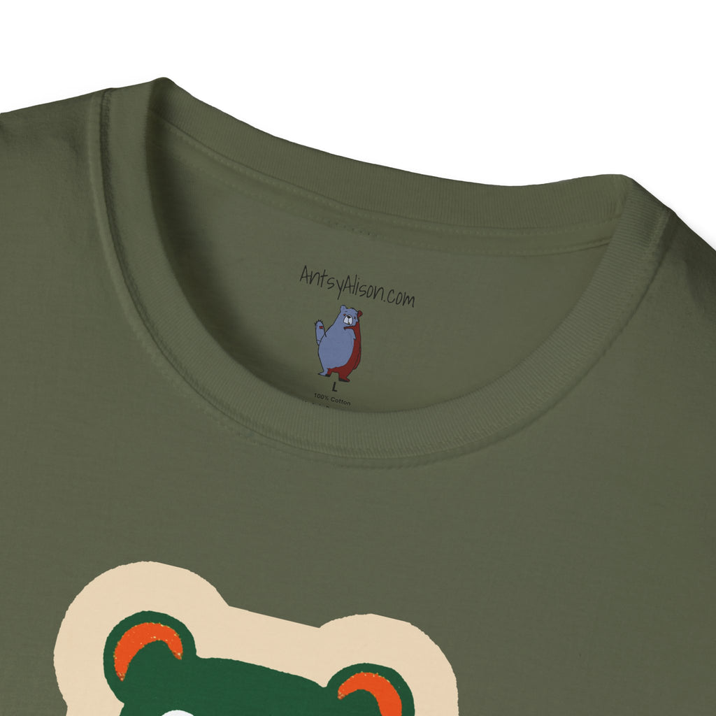 Mod Gumball Bear Graphic Art Tee - 100% Cotton T-Shirt