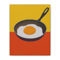 Midwest Modern Icon Pop Breakfast Time Fried Egg Print - Matte Canvas, Stretched, 1.25"