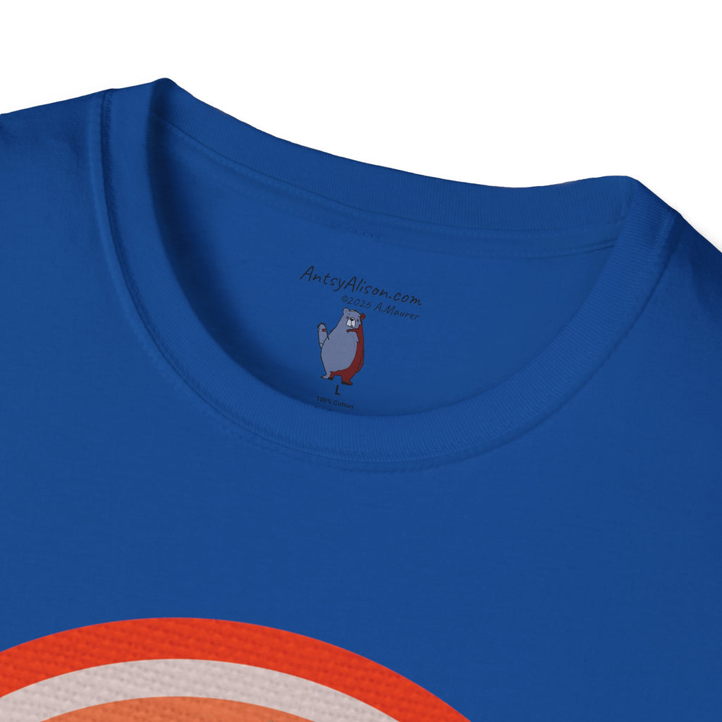 Midwest Modern Pop Icon Orange Slice - 100% Cotton Graphic Tee - orange, fruit